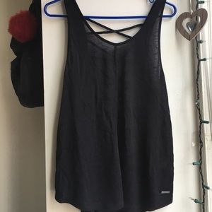 Sweaty Betty Tank Too with cross cross cut out